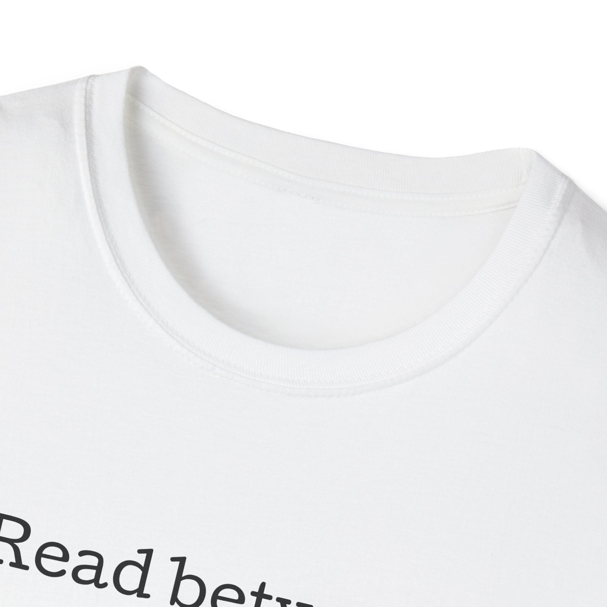 Read Between the Lines Unisex Softstyle T-Shirt - Comfortable Casual Wear for Book Lovers